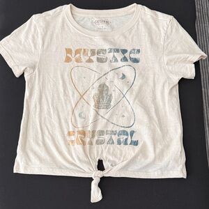 Shyanne- Mystic Crystal Tie-Front Tee